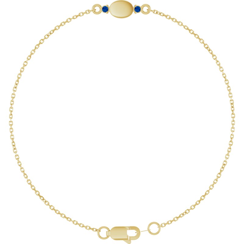 Engravable Accented Bracelet