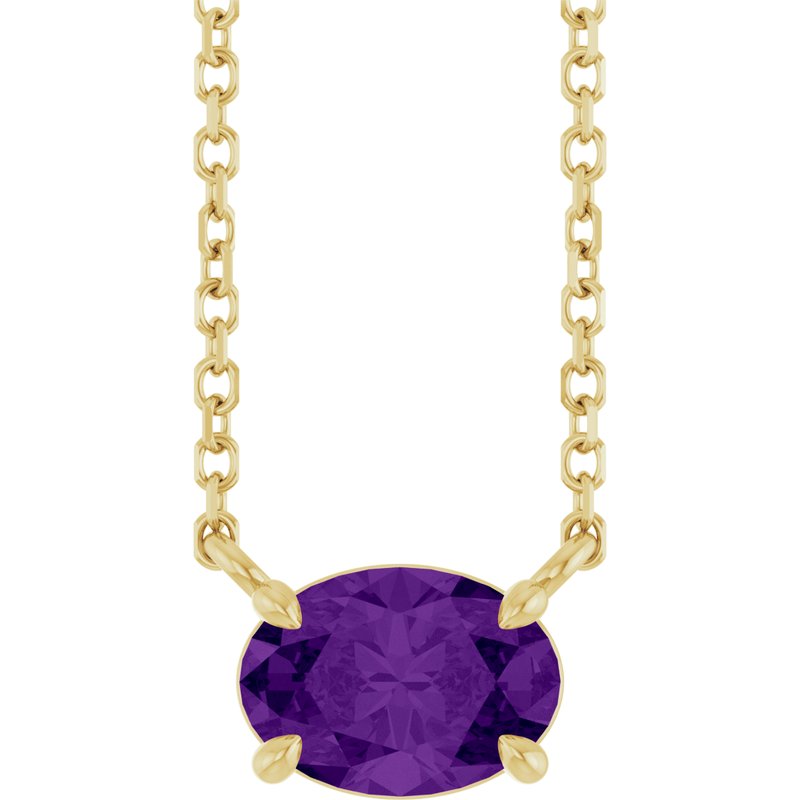 Solitaire Necklace — 18″ No. 2