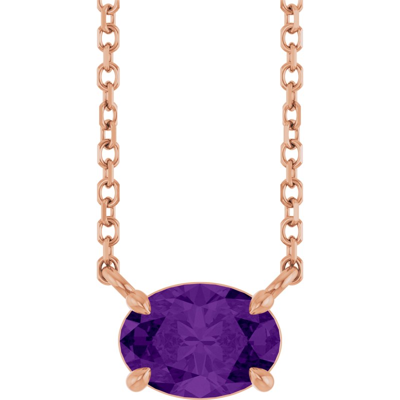 Solitaire Necklace — 18″ No. 2