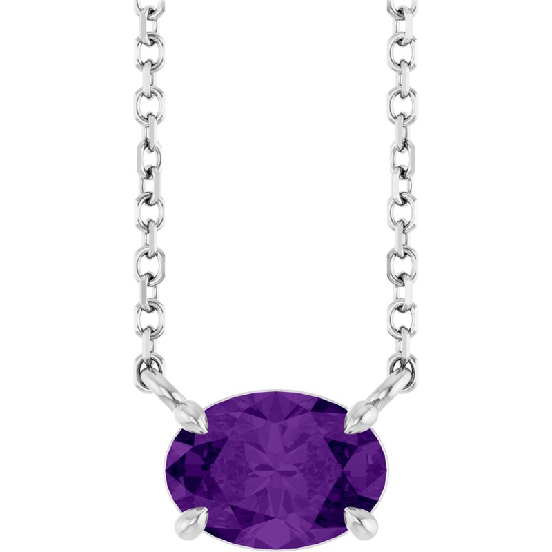 Solitaire Necklace — 18″ No. 2