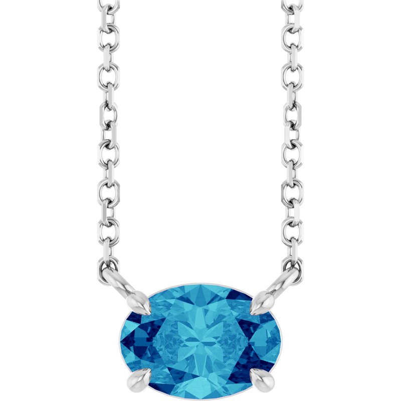 Solitaire Necklace — 18″ No. 2