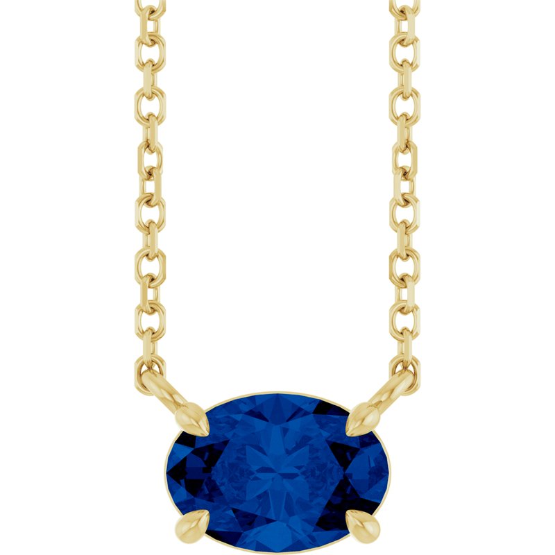 Solitaire Necklace — 18″ No. 2