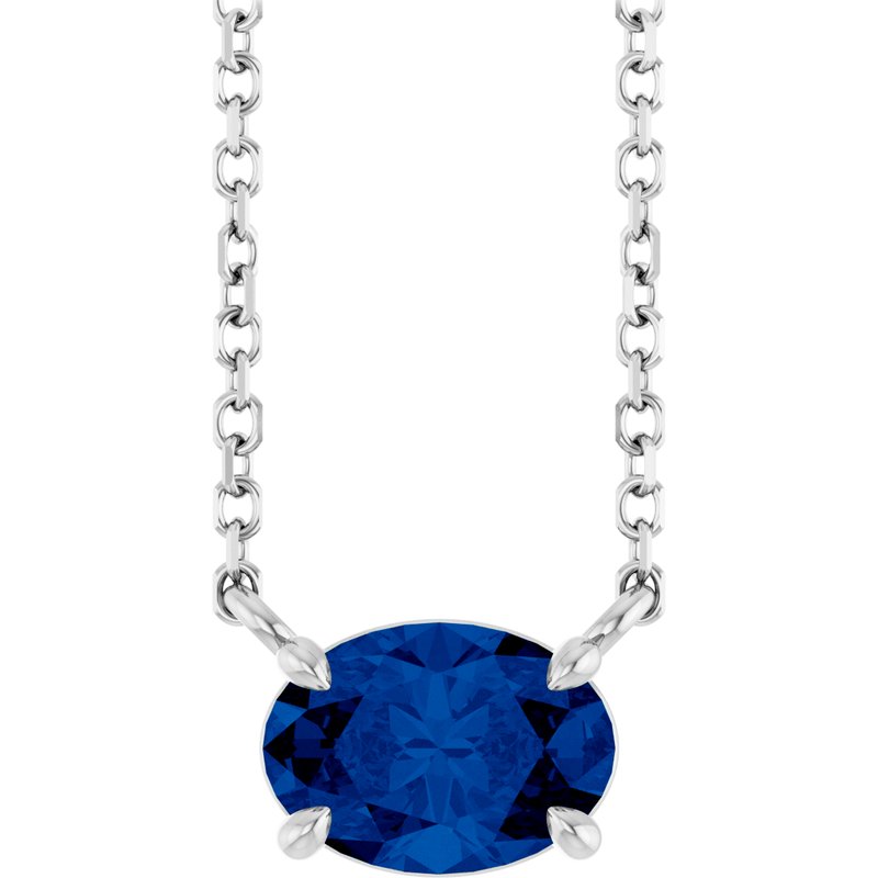 Solitaire Necklace — 18″ No. 2