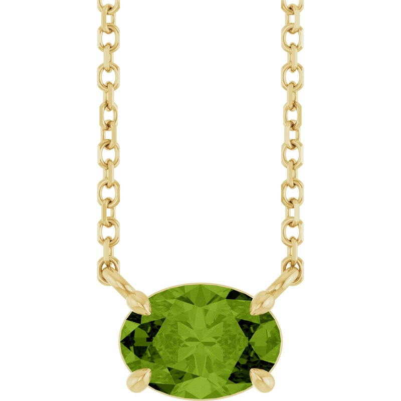 Solitaire Necklace — 18″ No. 2