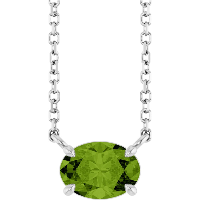 Solitaire Necklace — 18″ No. 2