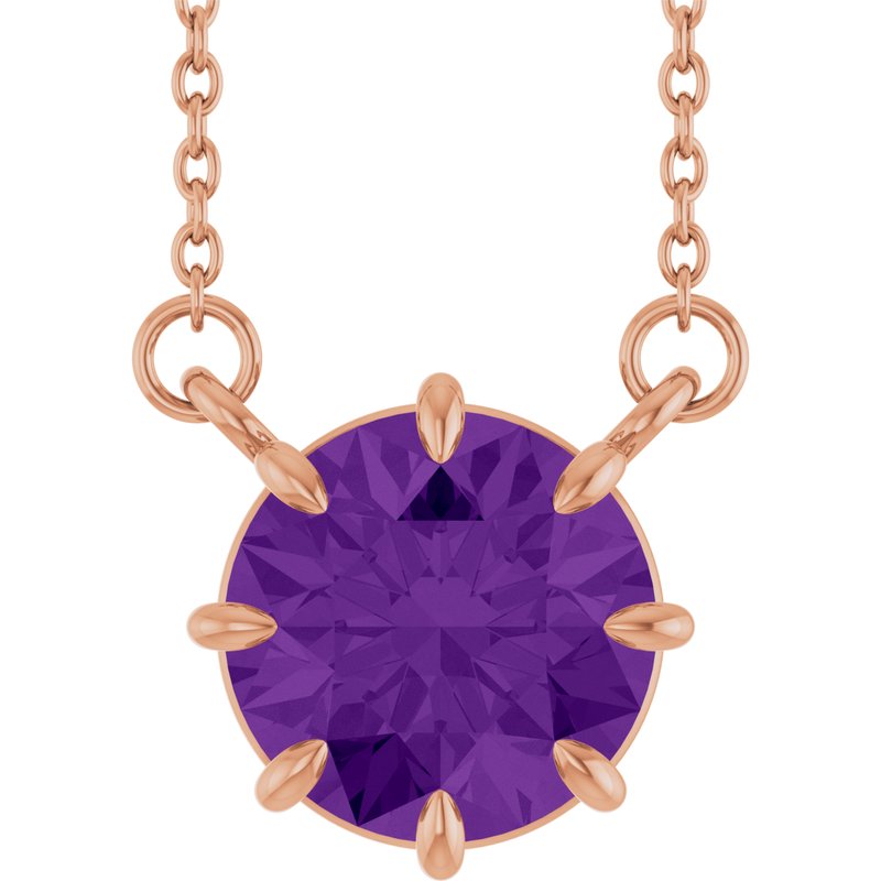 Claw-Prong Solitaire Necklace