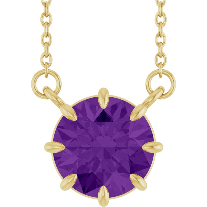 Claw-Prong Solitaire Necklace