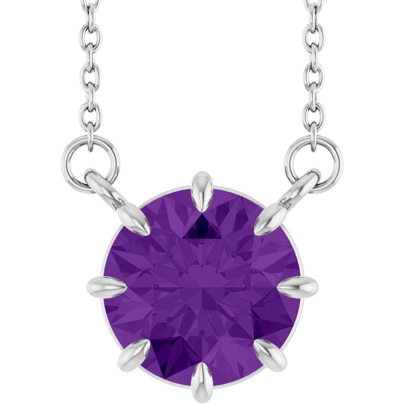 Claw-Prong Solitaire Necklace