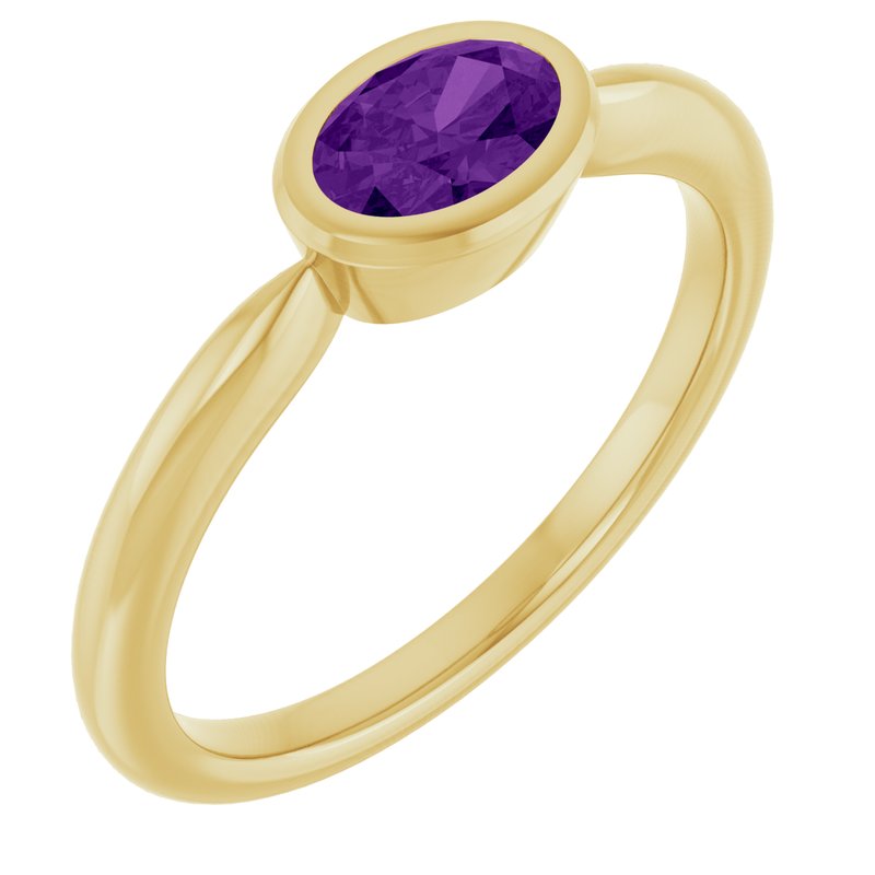 Bezel-Set Solitaire Ring No. 2