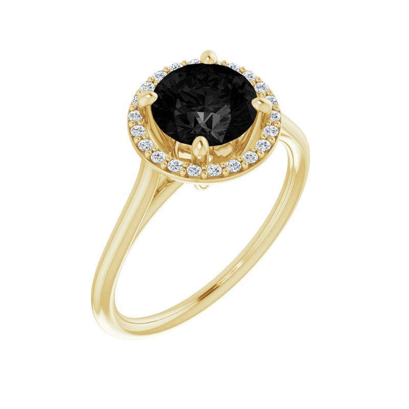 Halo-Style Ring — Natural Diamond