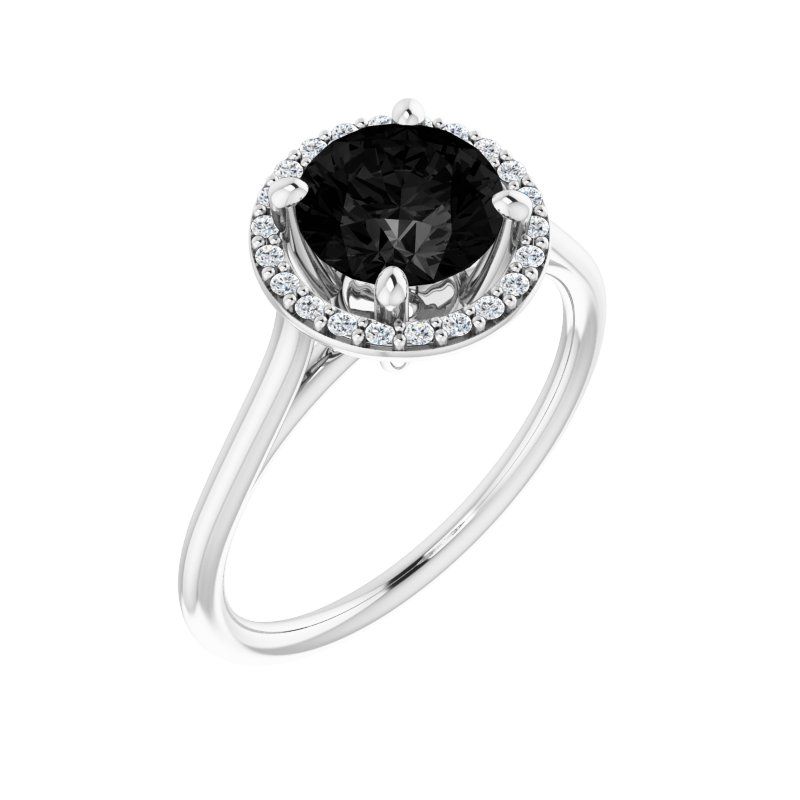 Halo-Style Ring — Natural Diamond