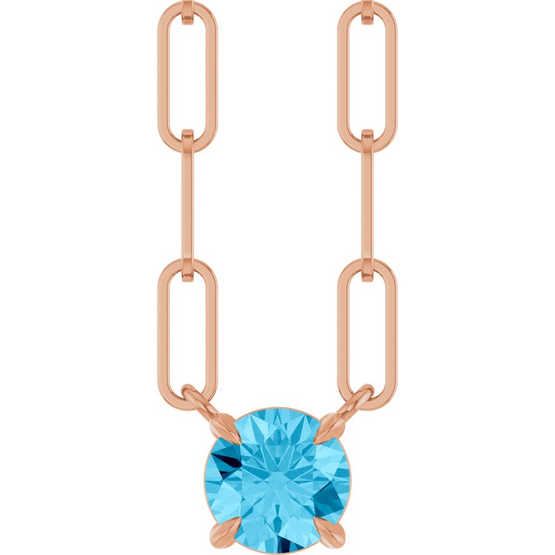 Solitaire Claw-Prong Necklace