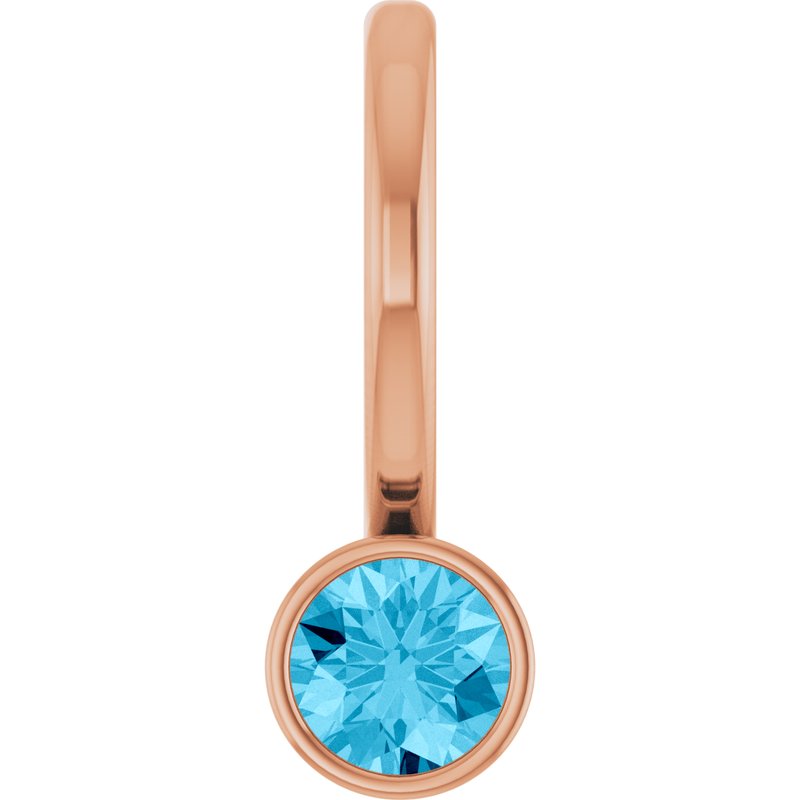 Bezel-Set Solitaire Charm/Pendant