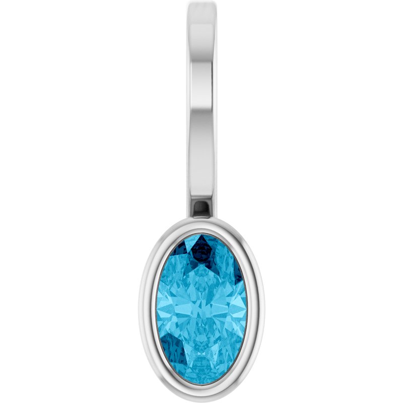 Bezel-Set Solitaire Charm/Pendant No. 3