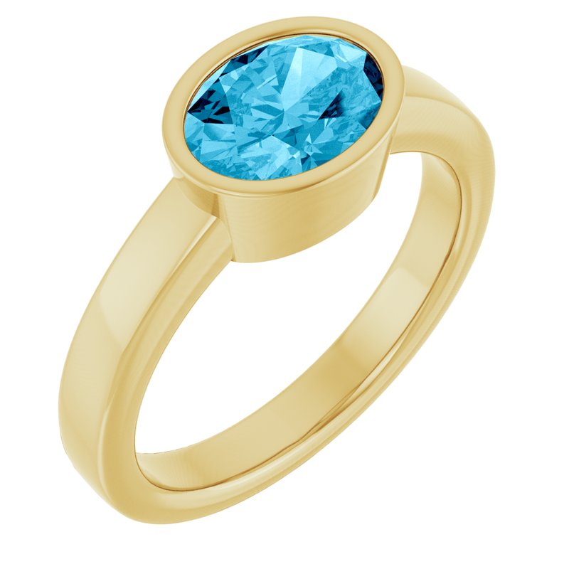 Bezel-Set Solitaire Ring No. 3