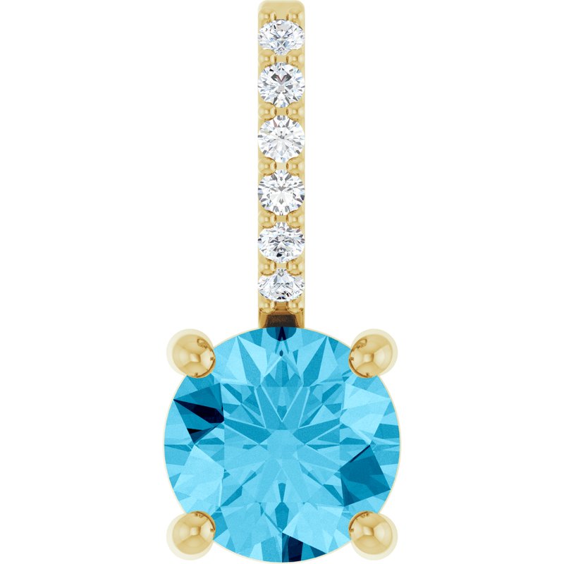 Accented Charm/Pendant — Diamond