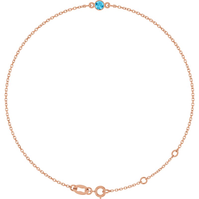 Bezel-Set Link Bracelet