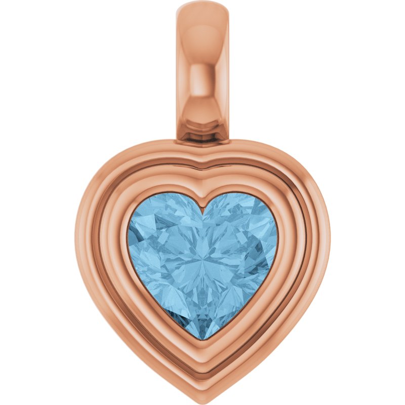 Bezel-Set Solitaire Charm/Pendant No. 2