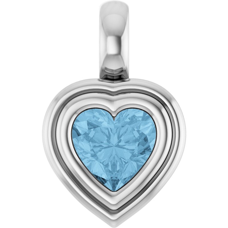 Bezel-Set Solitaire Charm/Pendant No. 2