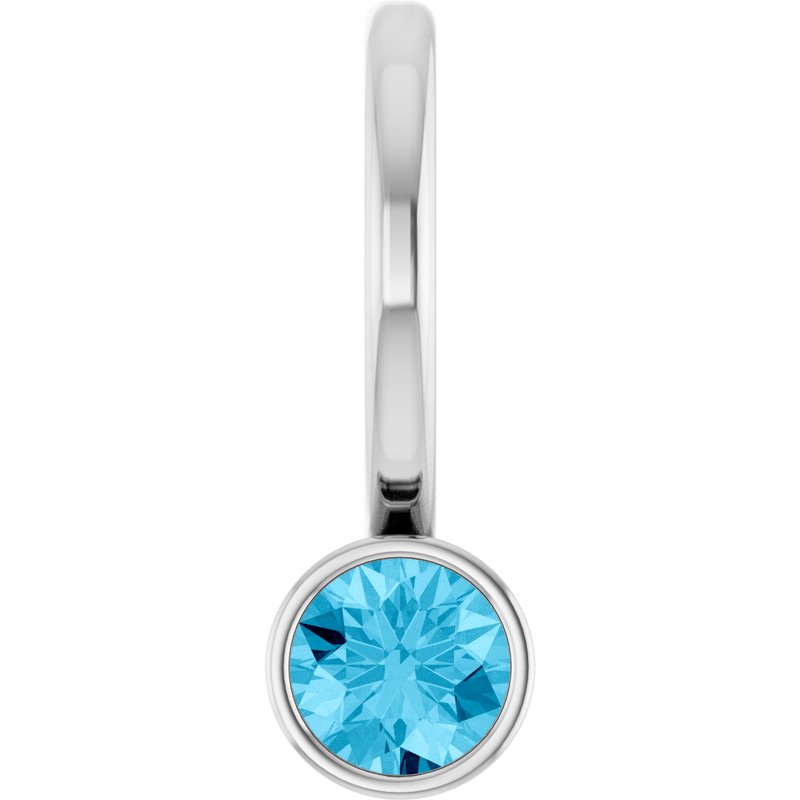 Bezel-Set Solitaire Charm/Pendant