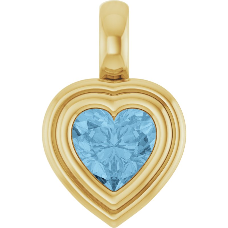 Bezel-Set Solitaire Charm/Pendant No. 2