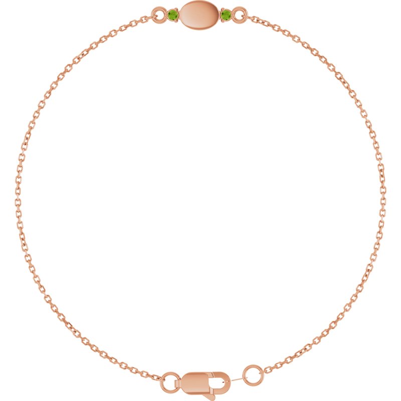 Engravable Accented Bracelet