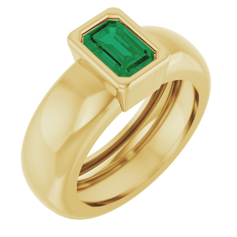Bezel-Set Lightweight Solitaire Ring