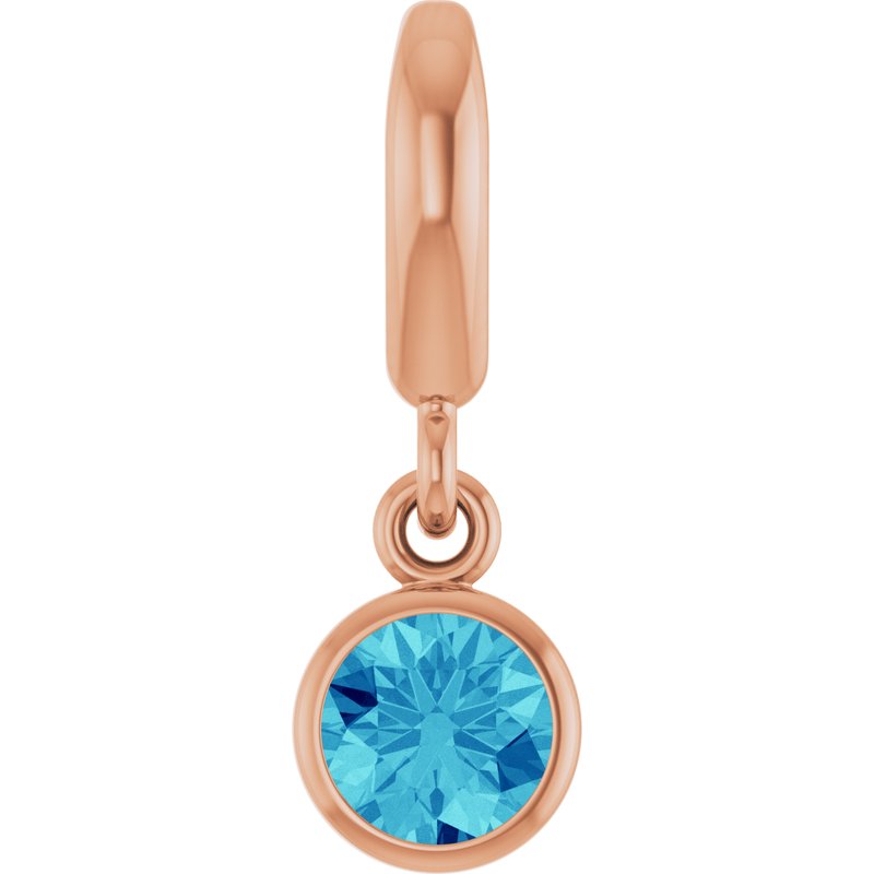 Bezel-Set Solitaire Charm/Pendant No. 4