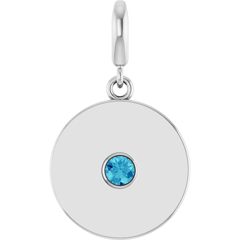 Accented Disc Charm/Pendant