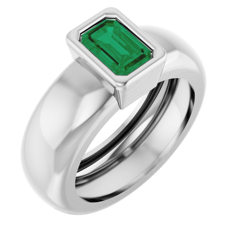 Bezel-Set Lightweight Solitaire Ring