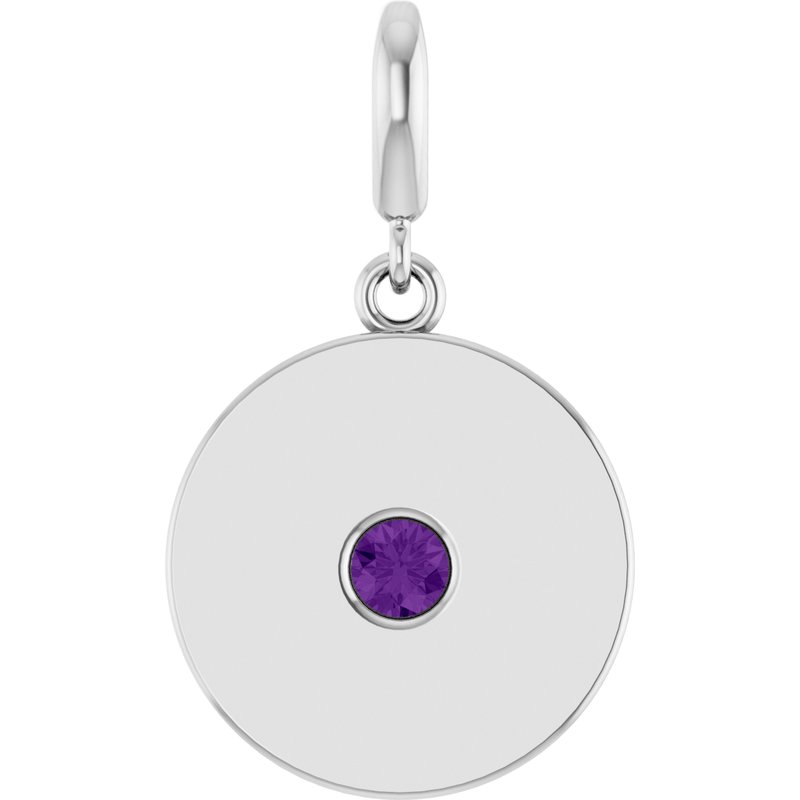 Accented Disc Charm/Pendant