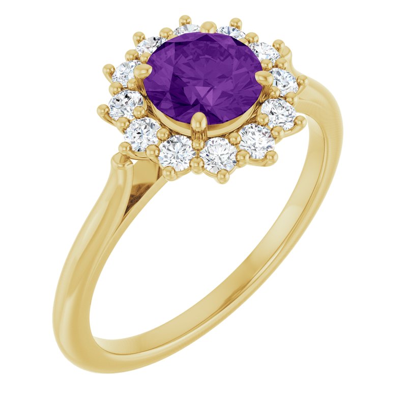 Halo-Style Ring — Diamond