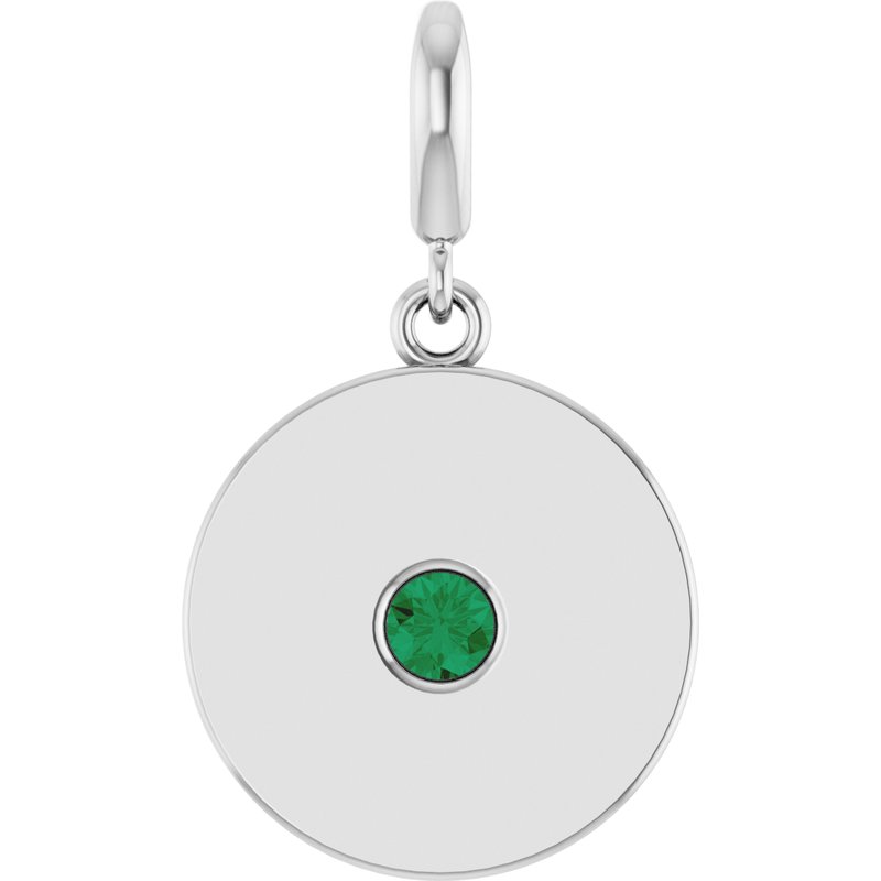 Accented Disc Charm/Pendant