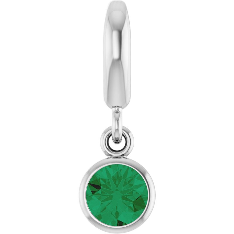 Bezel-Set Solitaire Charm/Pendant No. 4