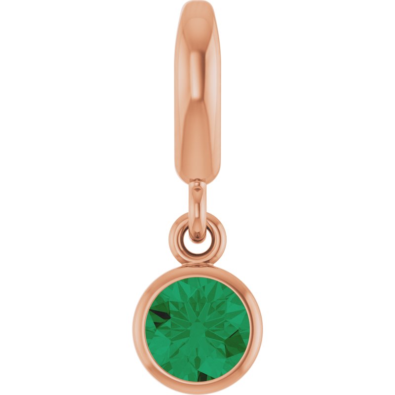 Bezel-Set Solitaire Charm/Pendant No. 4