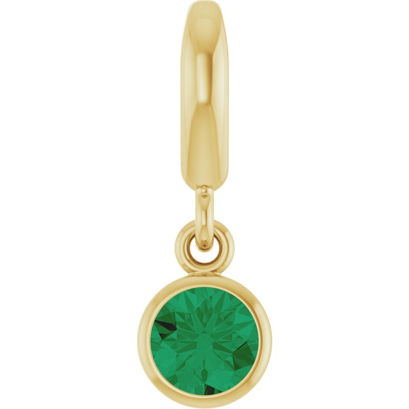 Bezel-Set Solitaire Charm/Pendant No. 4