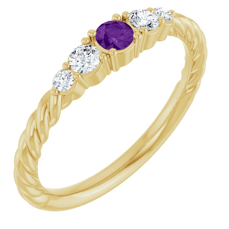 1/6 ctw Diamond Stackable Family Ring