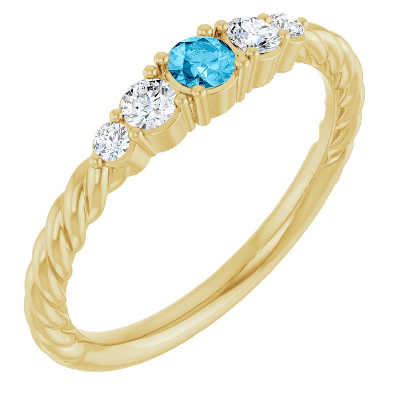 1/6 ctw Diamond Stackable Family Ring