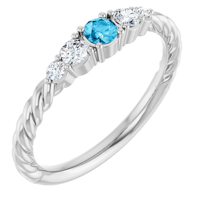 1/6 ctw Diamond Stackable Family Ring