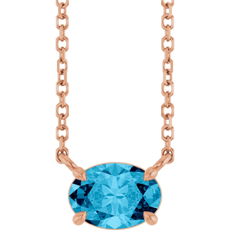 Solitaire Necklace — 18″ No. 2