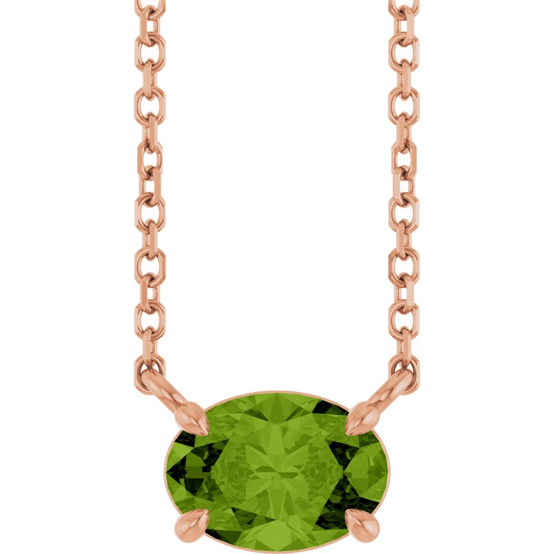 Solitaire Necklace — 18″ No. 2
