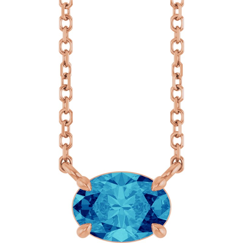 Solitaire Necklace — 18″ No. 2