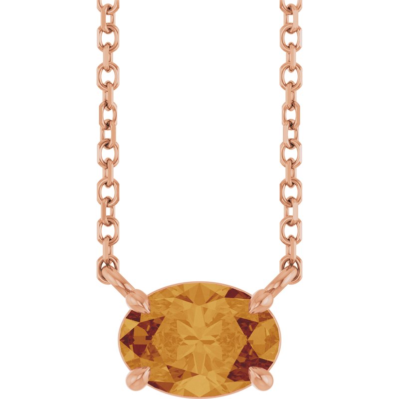Solitaire Necklace — 18″ No. 2
