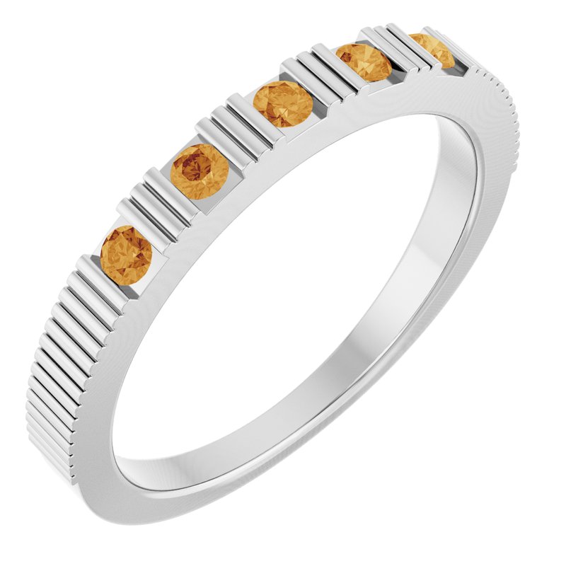 Birthstone Stackable Ring No. 2