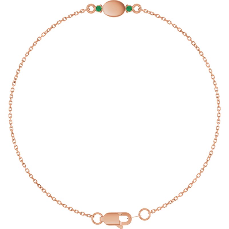 Engravable Accented Bracelet