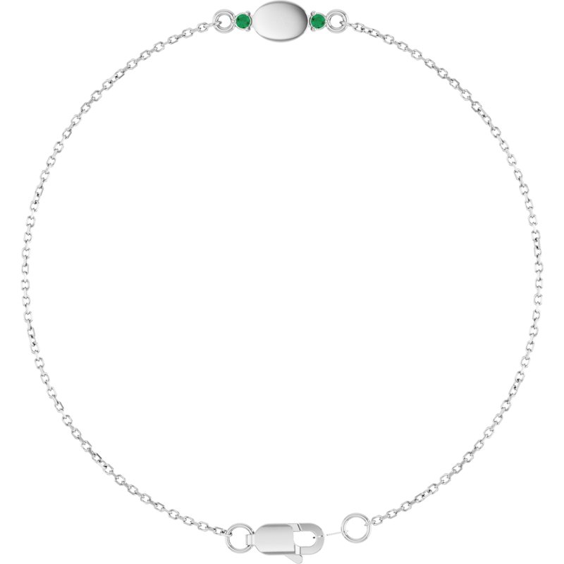 Engravable Accented Bracelet