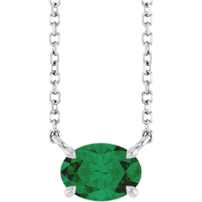 Solitaire Necklace — 18″ No. 2