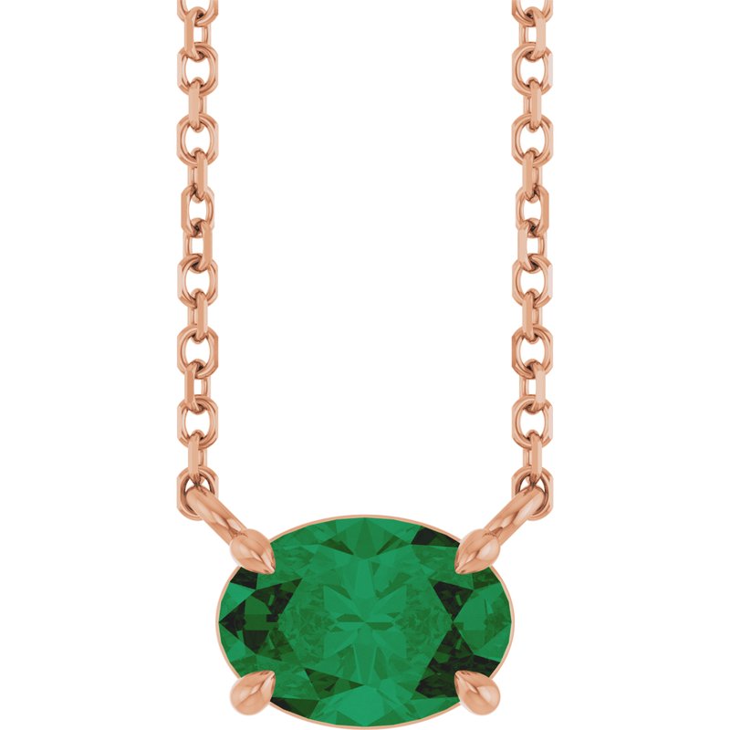 Solitaire Necklace — 18″ No. 2