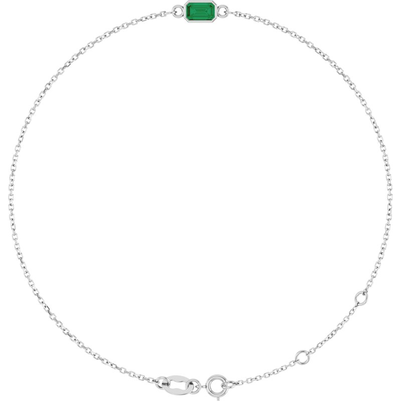 Bezel-Set Link Bracelet