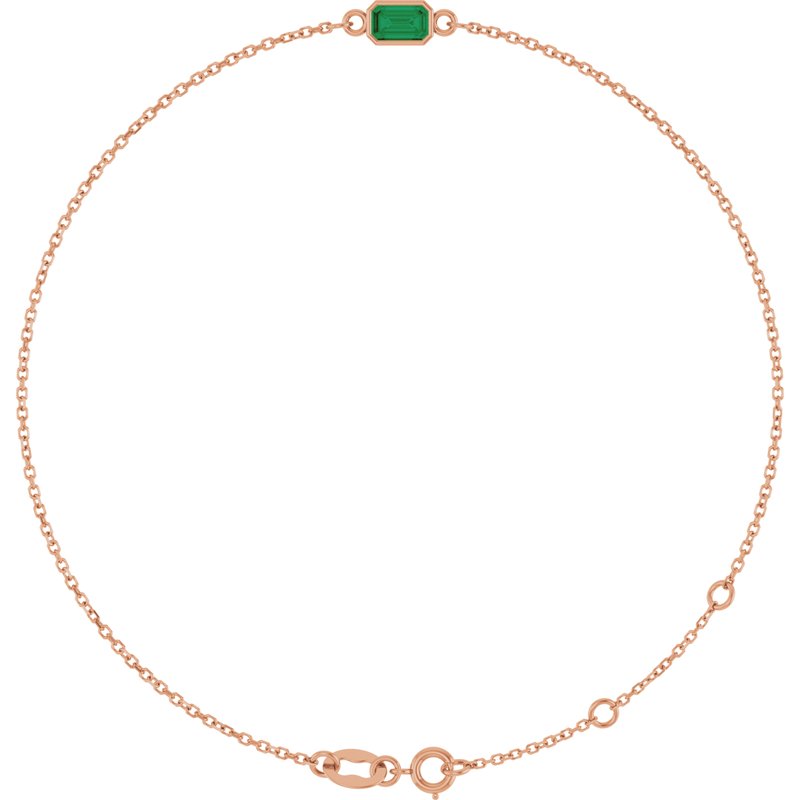 Bezel-Set Link Bracelet